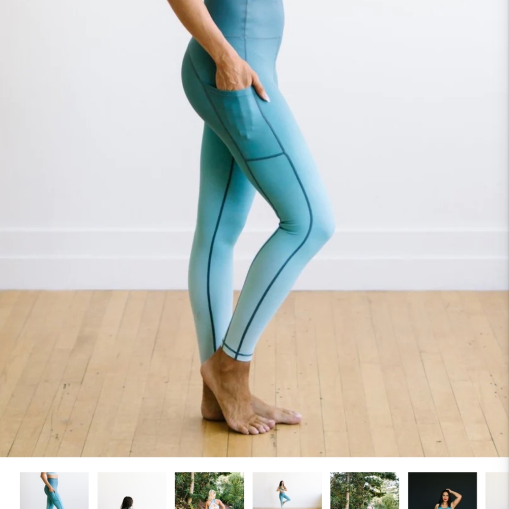 Maven Thread Inspire Leggings XL Teal Ombre